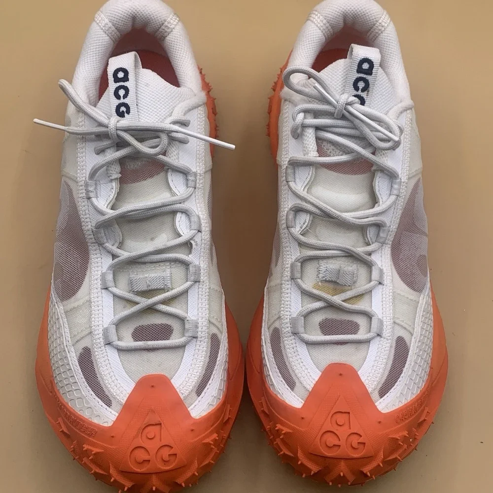 Nike ACG Mountain Fly 2 Low 'White Orange' DV7903-100 Sneakers Shoes Men's US 8